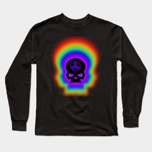 Rainbow Celtic Skull Long Sleeve T-Shirt